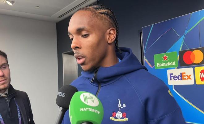 特尔：很高兴完成在热刺的欧冠首秀；孙兴慜就像我的大哥一样