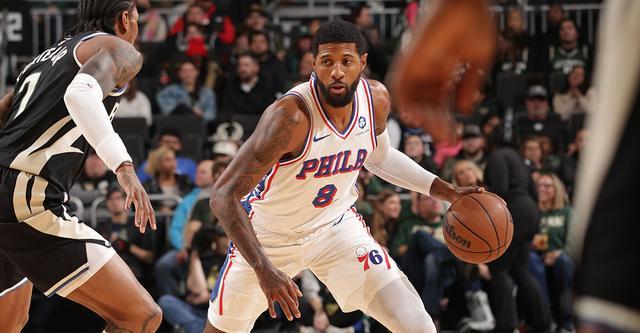 乔治20+5+5格里姆斯22分 76人客场轻取雄鹿三连胜