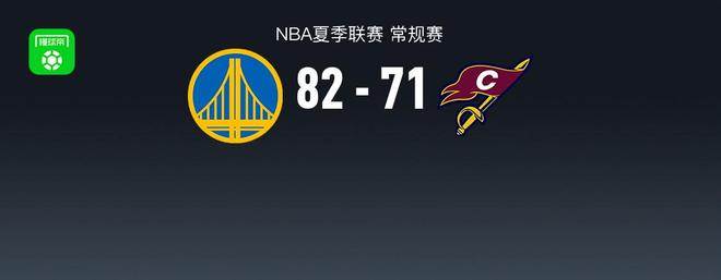 NBA夏季联赛战报：勇士82-71骑士，奈克万-汤姆林17分