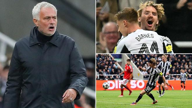 纽卡3-0本菲卡，穆里尼奥上任后两连败，赛后暗讽纽卡球迷