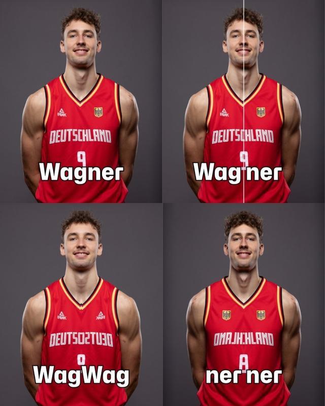 谁的脸最对称？FIBA官方晒出各个球星左右脸镜像拼接照！