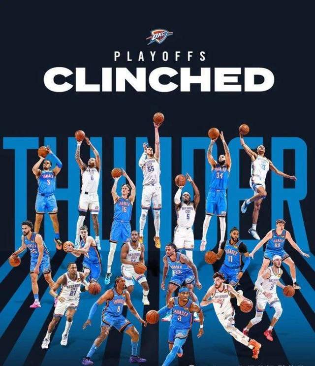 雷霆夺冠，NBA西部季后赛实力排名也出炉了，掘金第2，湖人倒2