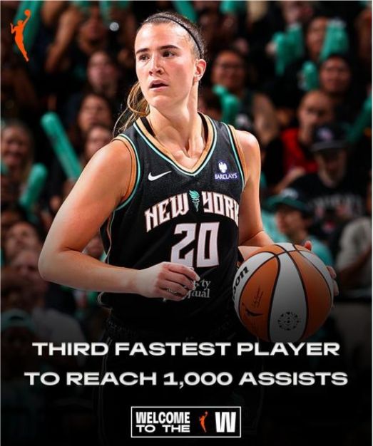 WNBA：女库里36+11达成1000助攻 卫冕冠军常规赛500胜里程碑