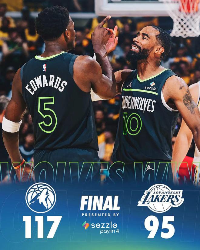 NBA｜森林狼3人20+輕取湖人搶開門紅，東契奇空砍37+8