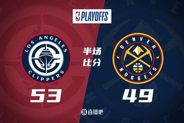 哈登15+4+3 小卡14分 約基奇13+4+4 快船G1半場領(lǐng)先掘金4分