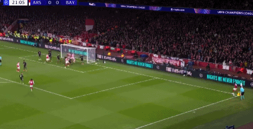 阿森納本賽季通過角球已進10球，五大聯賽所有球隊第一