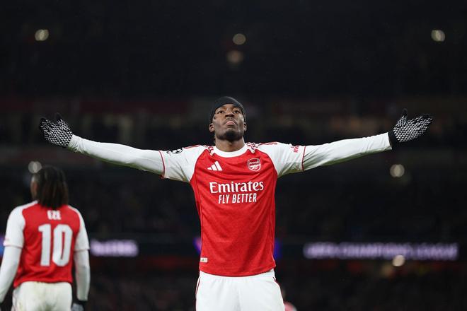 歐冠對陣拜仁破門，馬杜埃凱攻入阿森納生涯首球