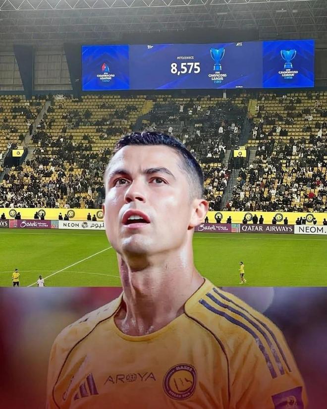 C羅也挽救不了亞冠二級聯(lián)賽的人氣，僅8000多人觀看