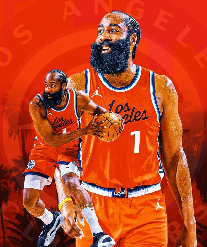 三节31+8+5三分！哈登被迫提前打卡快船10战9负 美媒心疼登哥