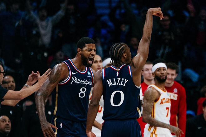 空砍44+7+9，52分鐘聯(lián)盟第一！喬治認(rèn)可你是核心恩比德也親承愧疚