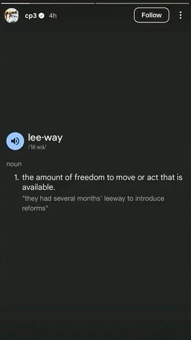 名記：保羅在場上曾讓倫納德換防，事后被小范甘迪告誡無權這么做