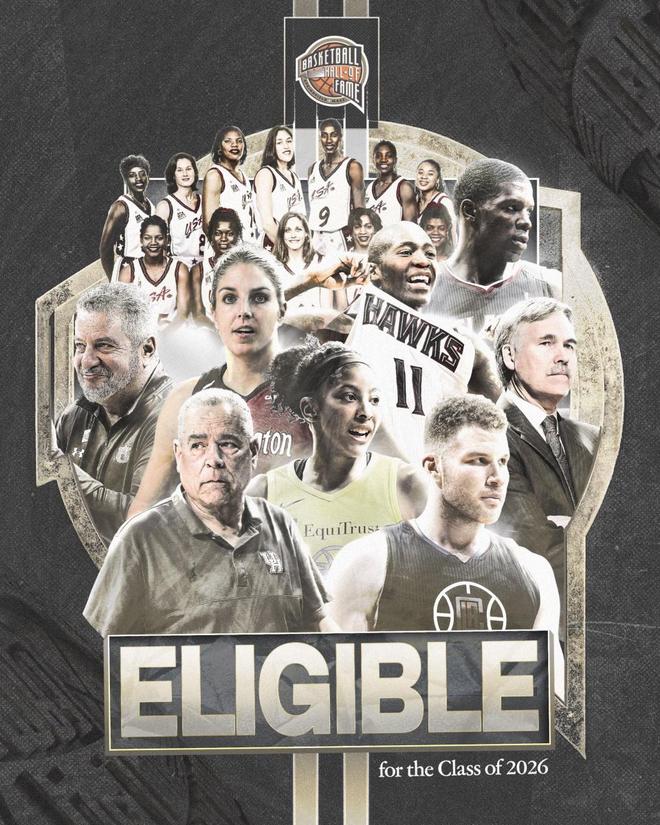 名人堂官宣26年候选人名单：格里芬等3大球星首次入选 德帅也在列