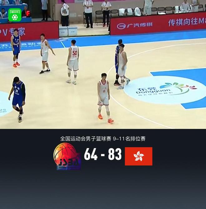 全運男籃：中國香港83-64輕取江蘇，惠龍兒19分8板