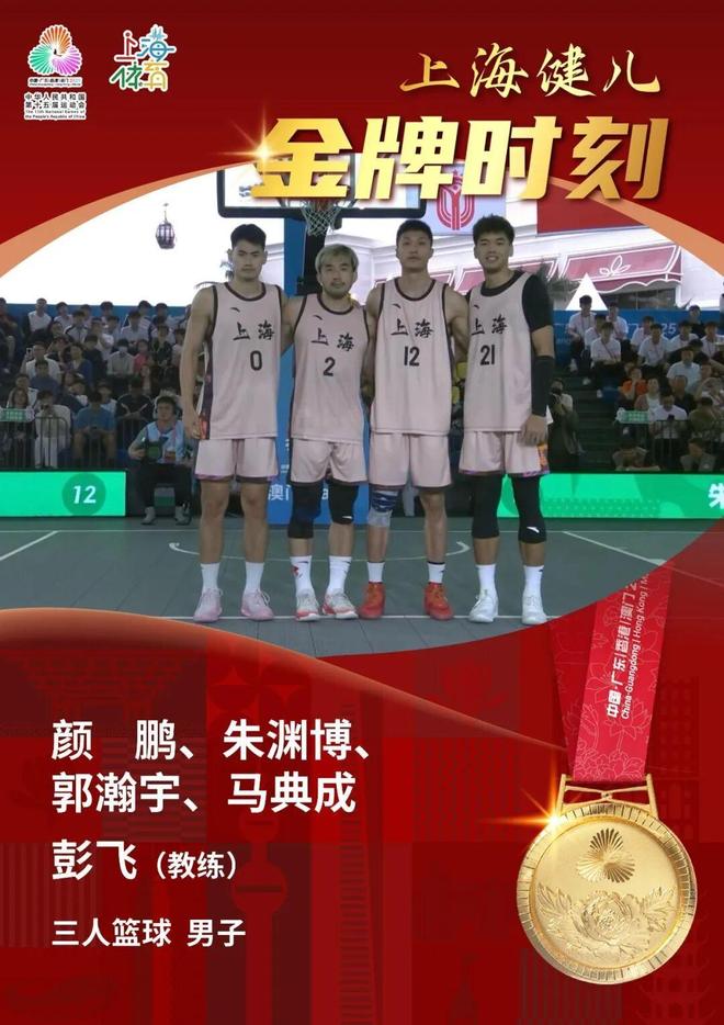 喜報｜上海隊奪得十五運會三人籃球男子冠軍！