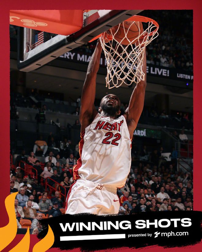 維金斯空接暴扣壓哨絕殺！熱火加時險勝騎士 米切爾28+15+8