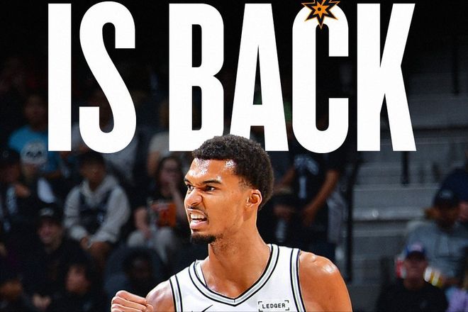 9分鍾11犯又如何！文班亞馬複出，馬刺終結雷霆！年輕球隊的對決