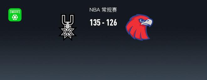 NBA战报：马刺135-126老鹰取NBA3连胜，亚历山大-沃克空砍38分