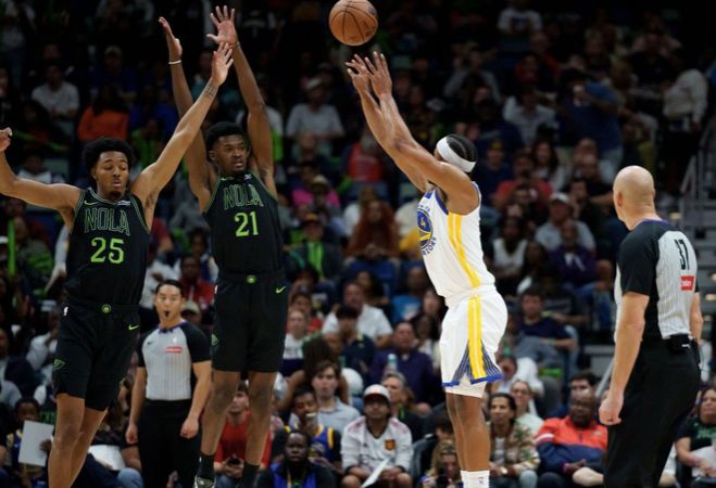 庫里11中2居然大勝！勇士3連勝強勢復蘇，悍將8三分爆砍32分