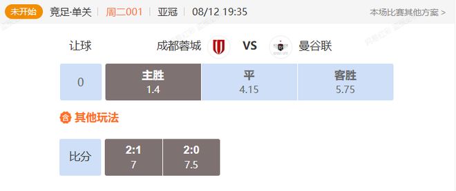 聚焦亞冠大戰(zhàn) 成都蓉城VS曼谷聯(lián)