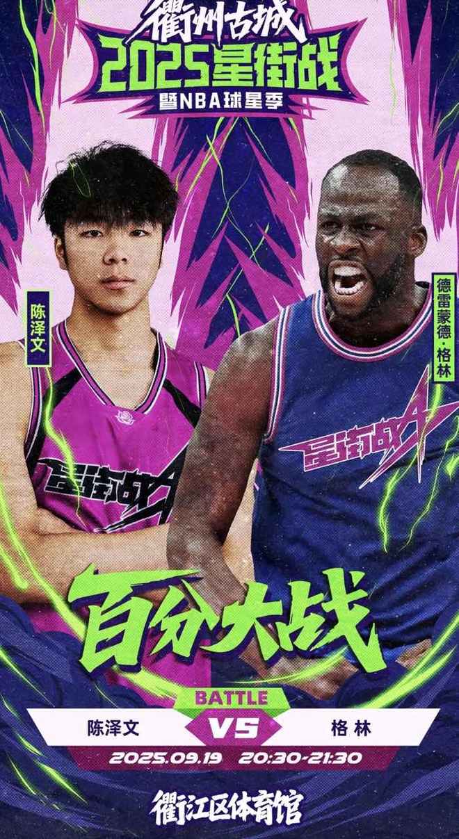 追夢格林中國行百分大戰(zhàn)官宣，對手是國內(nèi)街球手陳澤文