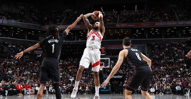 英格拉姆25+5小波特21+6 猛龍客場擊敗籃網