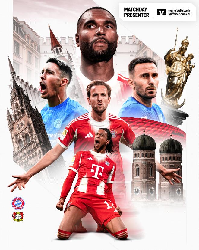 拜仁官方發布賽前海報：凱恩、奧利塞在列