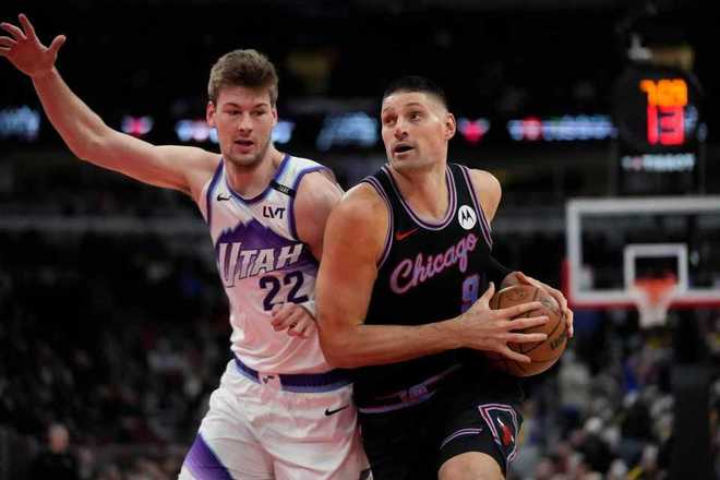 武切维奇35+7+5准绝杀公牛险胜爵士 森萨博43分生涯新高