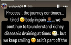 安迪-科尔：肾病有时让人筋疲力尽，未来三个月会坚持治疗