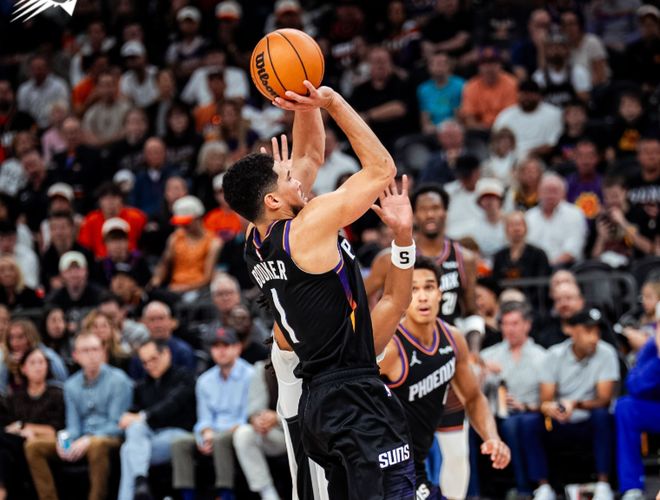 爆冷！太陽終結(jié)馬刺5連勝，文班亞馬9+9遭遇滑鐵盧，布克28分13助