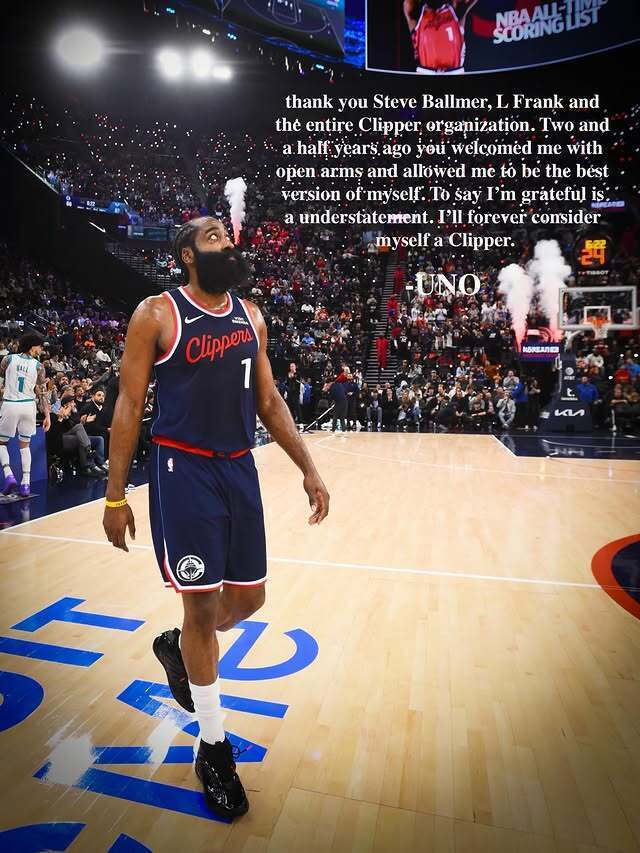 告别旧主！哈登自称永远是快船人 加兰把克利夫兰当作第二个家