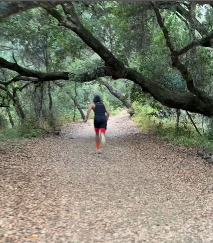 正是拼搏的年紀！37歲的庫里穿著負重背心在山里進行訓練