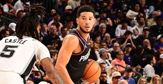 布克28+13卡斯尔26分 太阳终结马刺开季5连胜