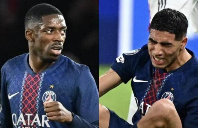 队报：预计阿什拉夫将缺席三到五周；登贝莱不是旧伤复发