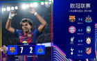 歐冠7-2慘案！巴薩狂勝紐卡！8強對陣宣告出爐，英超6強還剩2隊