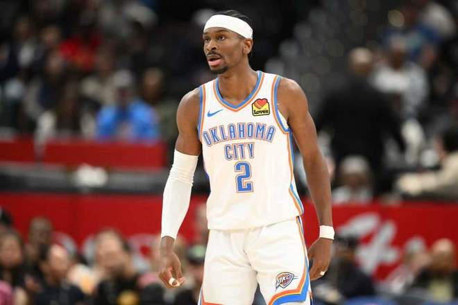 12連勝！雷霆橫掃76人亞歷山大連續(xù)132場(chǎng)20+ 探花35+7三分