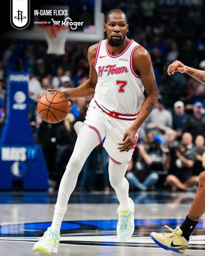 濃眉26+12獨(dú)行俠終結(jié)火箭4連勝，弗拉格10+7+6杜蘭特34+5+7