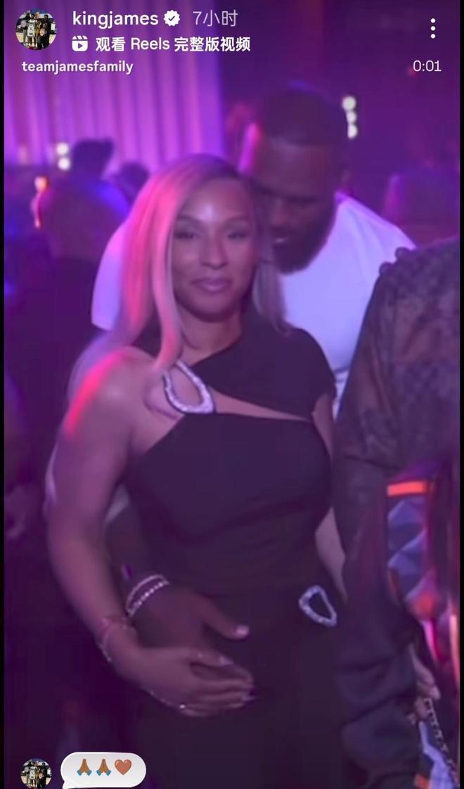 NBA模范夫妻！詹姆斯晒照庆祝结婚12周年：美丽女王我爱你