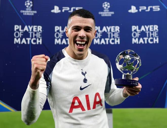 存在感极高,波罗当选热刺vs多特蒙德全场最佳