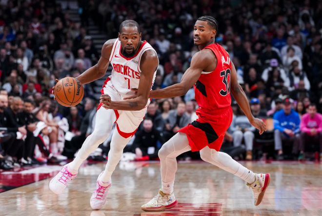 首次连胜！火箭7人上双大胜猛龙 杜兰特31+5+3帽罚球数超乔丹