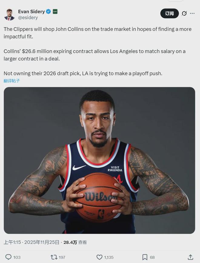 突发!正式拆队!快船启动交易