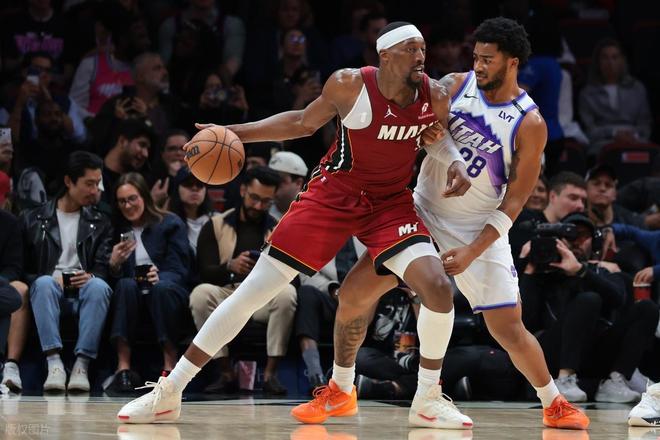 想輸都難？爵士含淚險(xiǎn)勝熱火，小賈倫22+5，阿德巴約空砍23+11