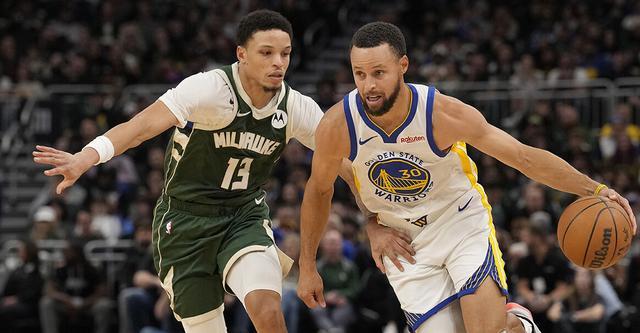 罗林斯新高32分库里27分 雄鹿爆冷胜勇士