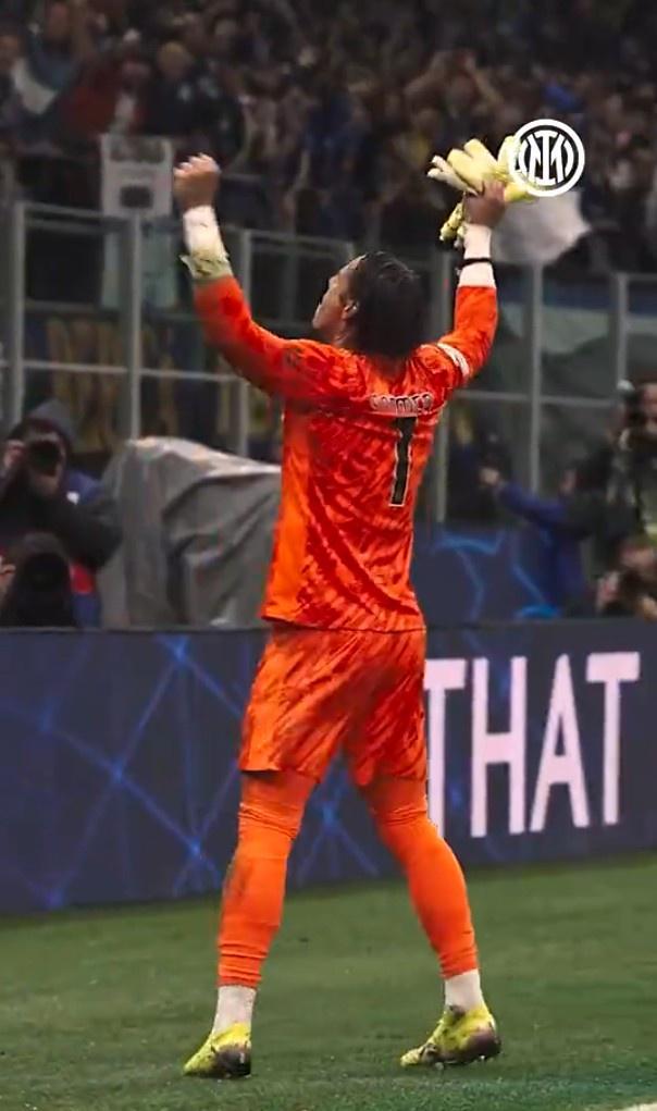 7次扑救！索默当选国米加时4-3巴萨一役队内最佳