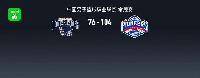 CBA战报：天津104-76大胜同曦，哈姆雷特28+3+3