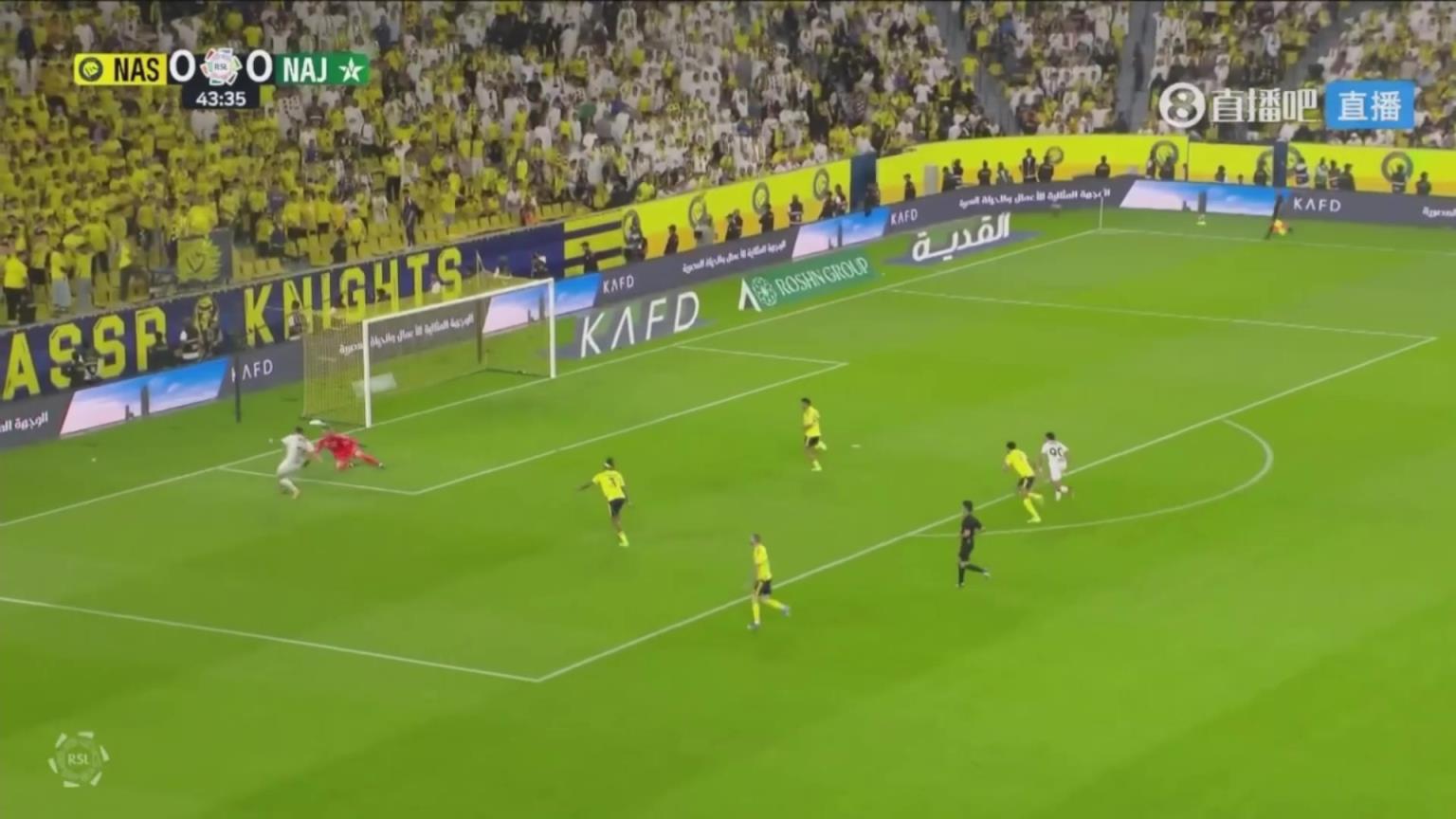 胜利主场丢球!拉坎-图莱跟进无人盯防推射破门! 胜利主场丢球!拉坎-图莱跟进无人盯防推射破门!