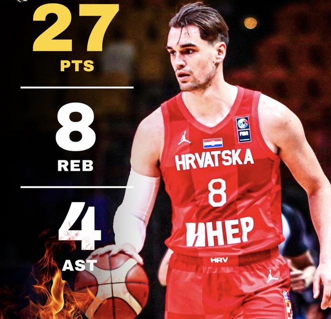 世预赛克罗地亚101-68大胜挪威，海佐尼亚狂砍27+8+4