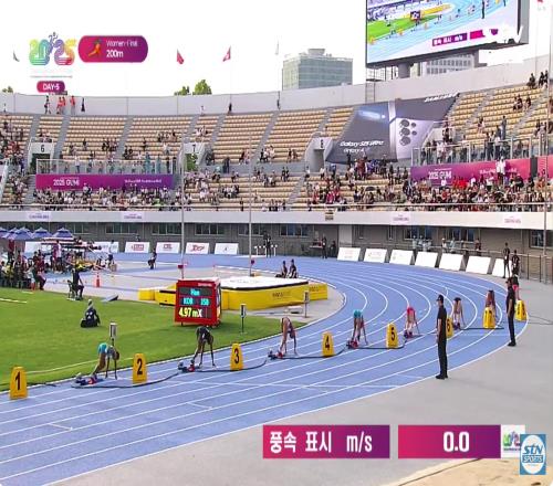 快0.01秒！亚锦赛女子200米：16岁陈妤颉22秒97力压卫冕冠军夺金