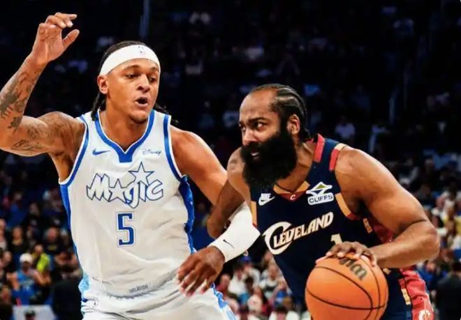 裁判抢戏！魔术复仇骑士，哈登空砍30+8，米切尔24中9，贝恩立功