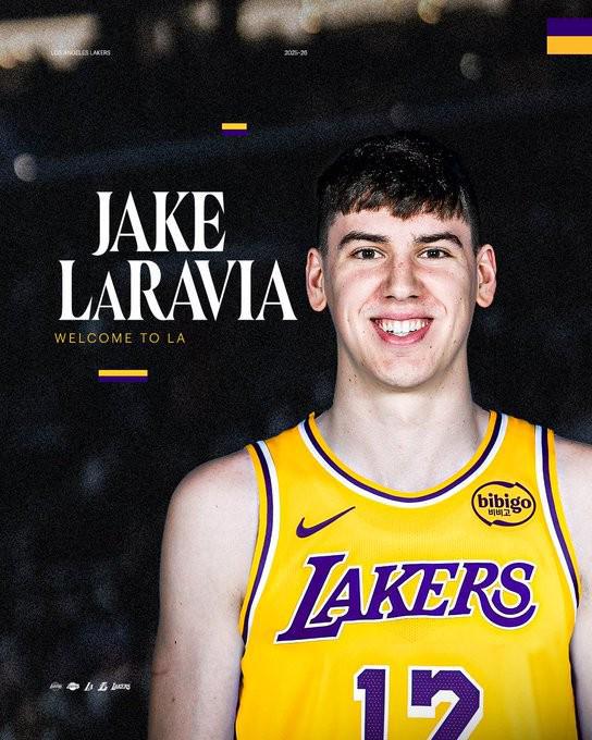 官方：湖人新援拉拉维亚将穿12号球衣；据悉合同为2年1200万美元