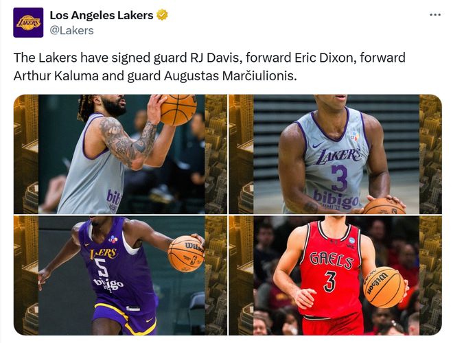 湖人签下4名落选秀，他们中会有人向双向合同发起冲击吗？